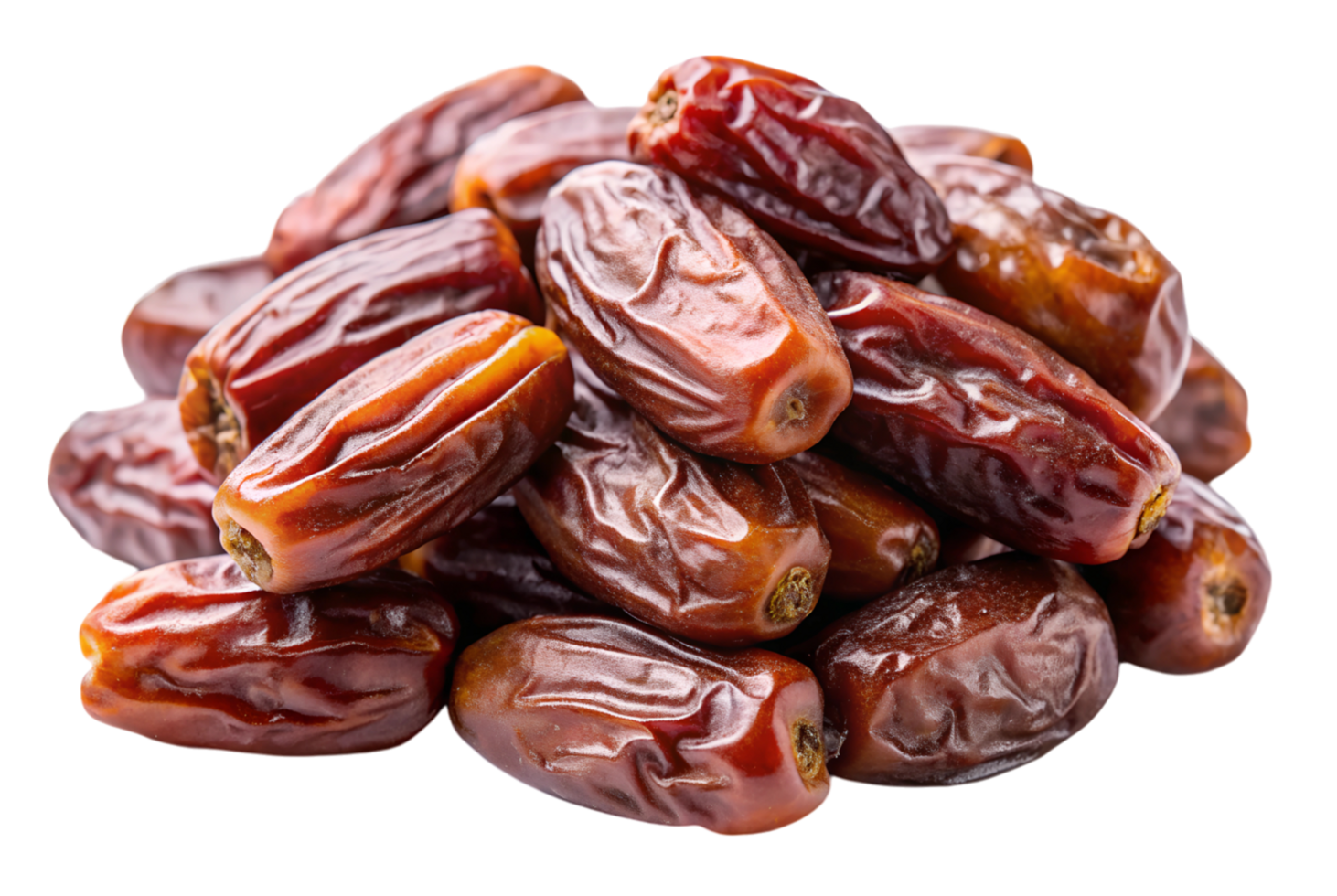 Dry dates isolated for healthy snacks and desserts png