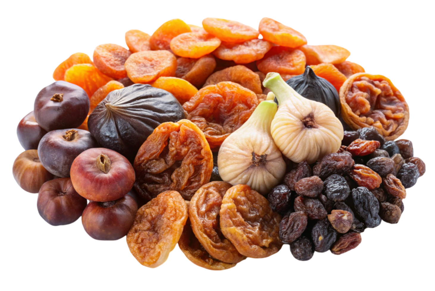 Dried fruits isolated nutrient-dense snacks for every occasion png
