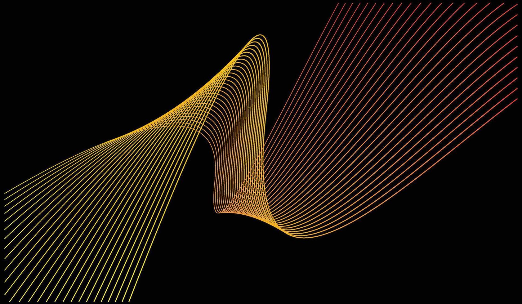 Curved Lines Effect vector