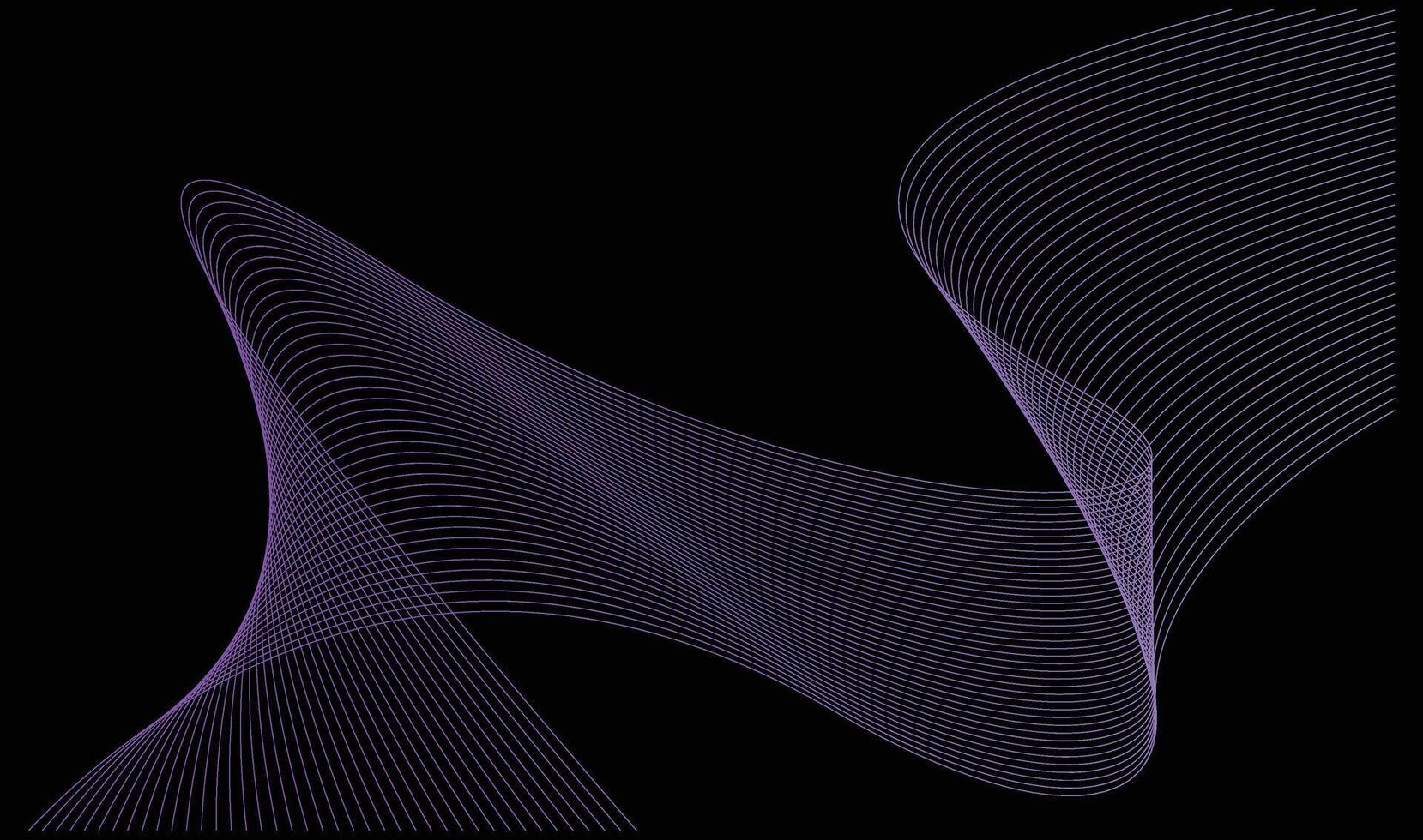 Curved Lines with Gradient Effect vector