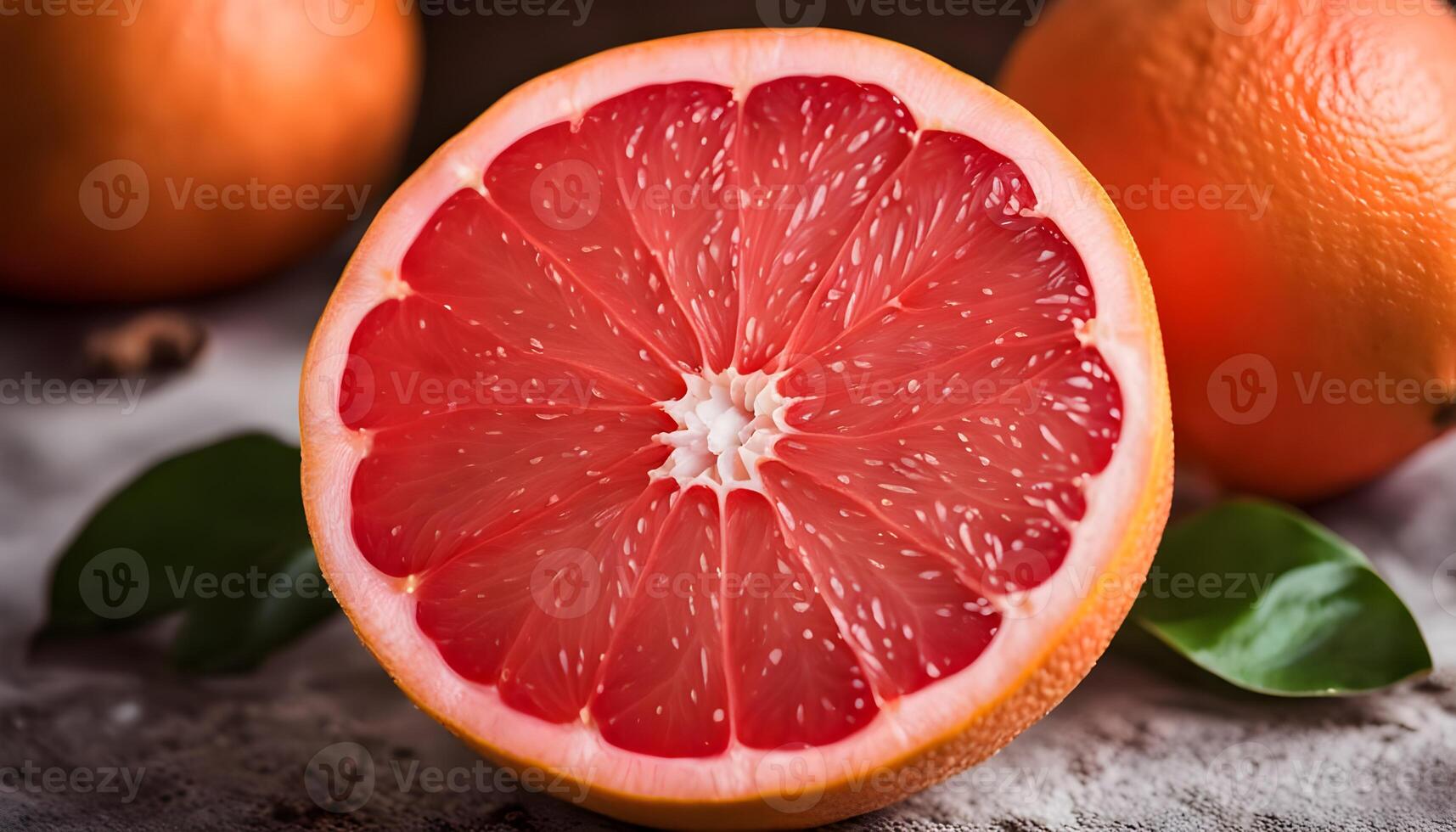 Raw Organic Ruby Red Grapefruit Ready to Eat photo