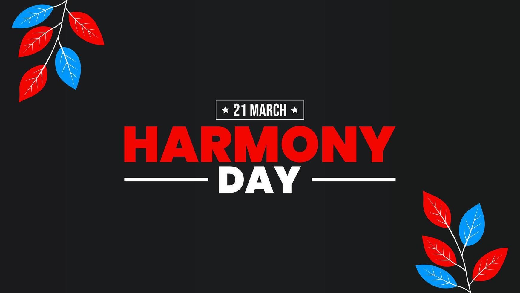 Harmony Day Banner, Celebrating Diversity and Inclusion vector