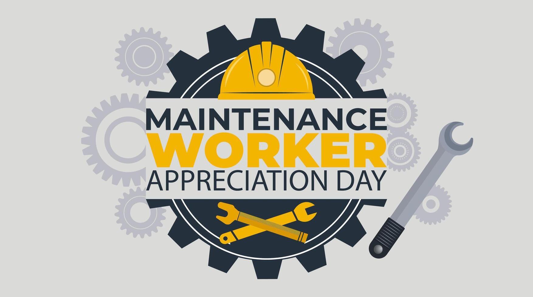 Maintenance Team Recognition Design, Celebrate and Appreciate Your Workers vector