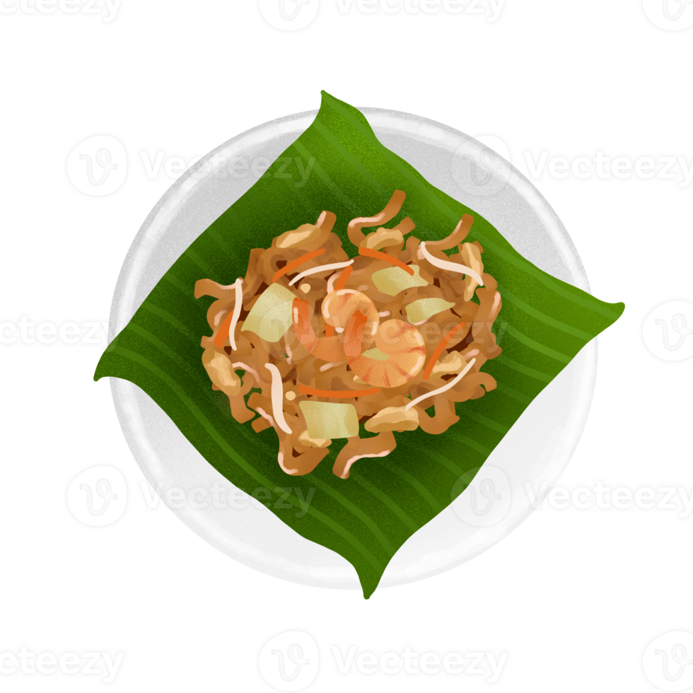 thai food illustration, Pad Thai png