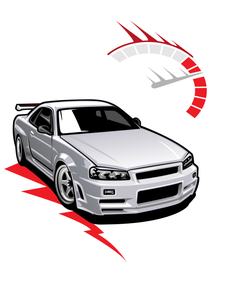 Sport Car - Tshirt Design png