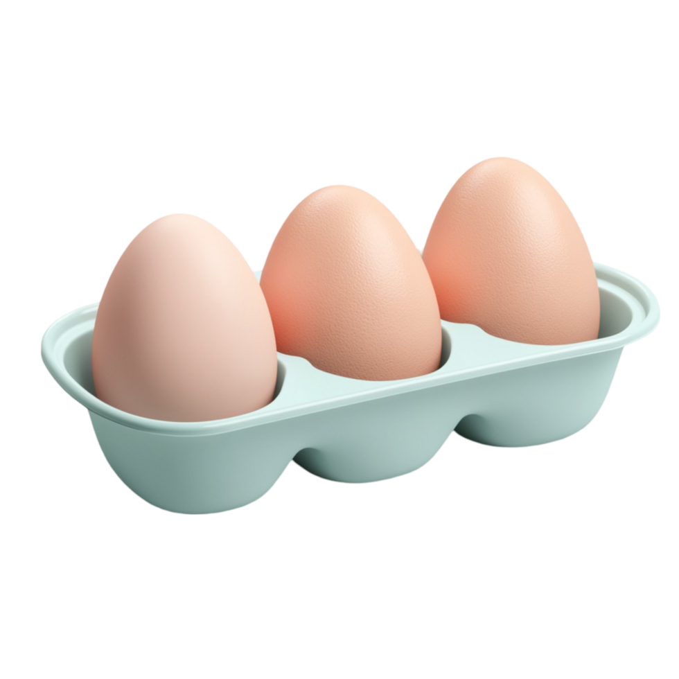 Brown and Eggs in a Paper Tray png