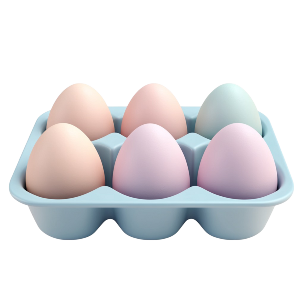 eggs in a tray on a background png