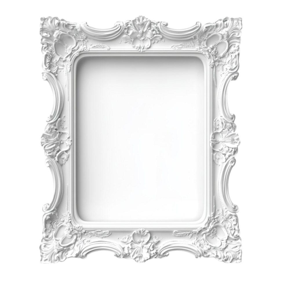 frame with ornate design on a transparent background png
