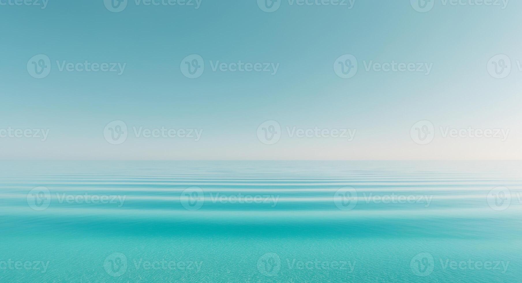 Ocean Mirror Effect Reflecting Earth with Crystal Clear Waters and Open Space for Text or Messaging photo