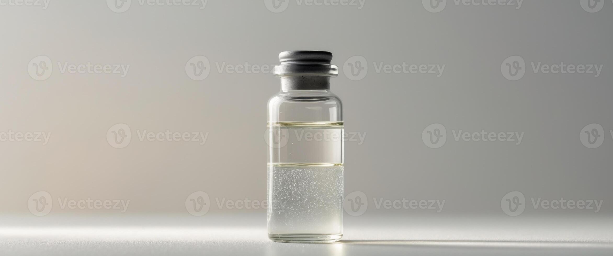 Water Sample in a Vial with Mild Turbidity photo