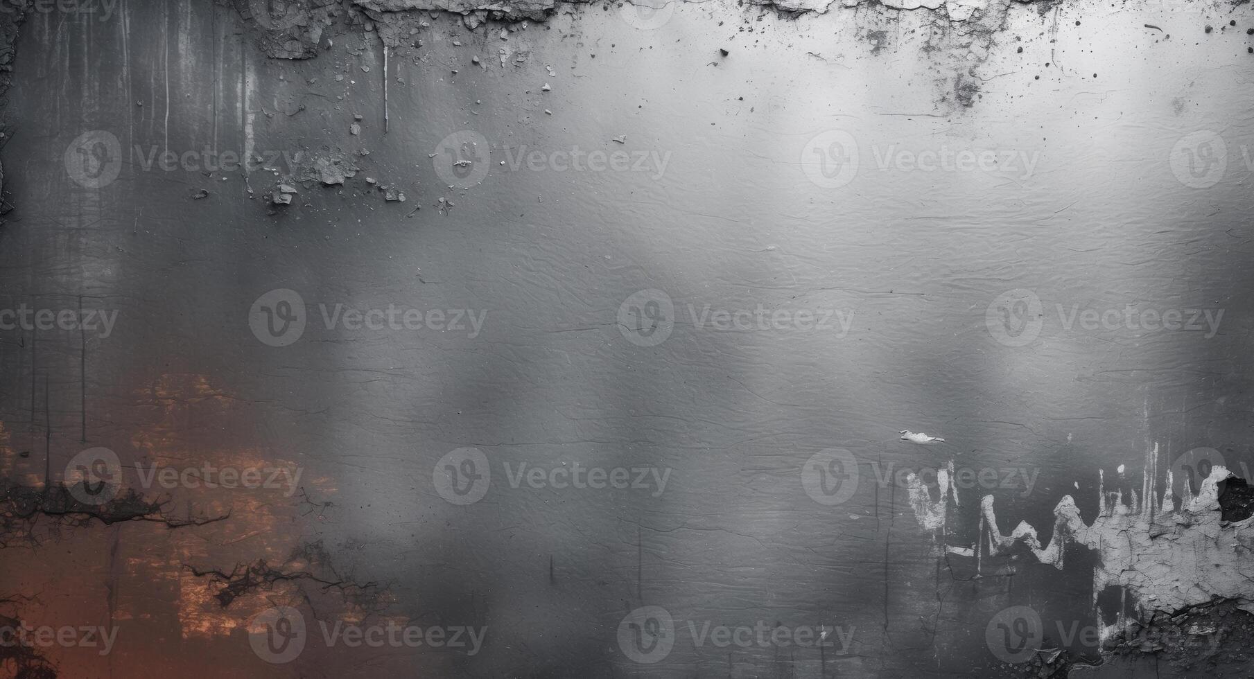 Modern and industrial aesthetic created by a subtle grunge texture on a metallic silver gradient background. photo