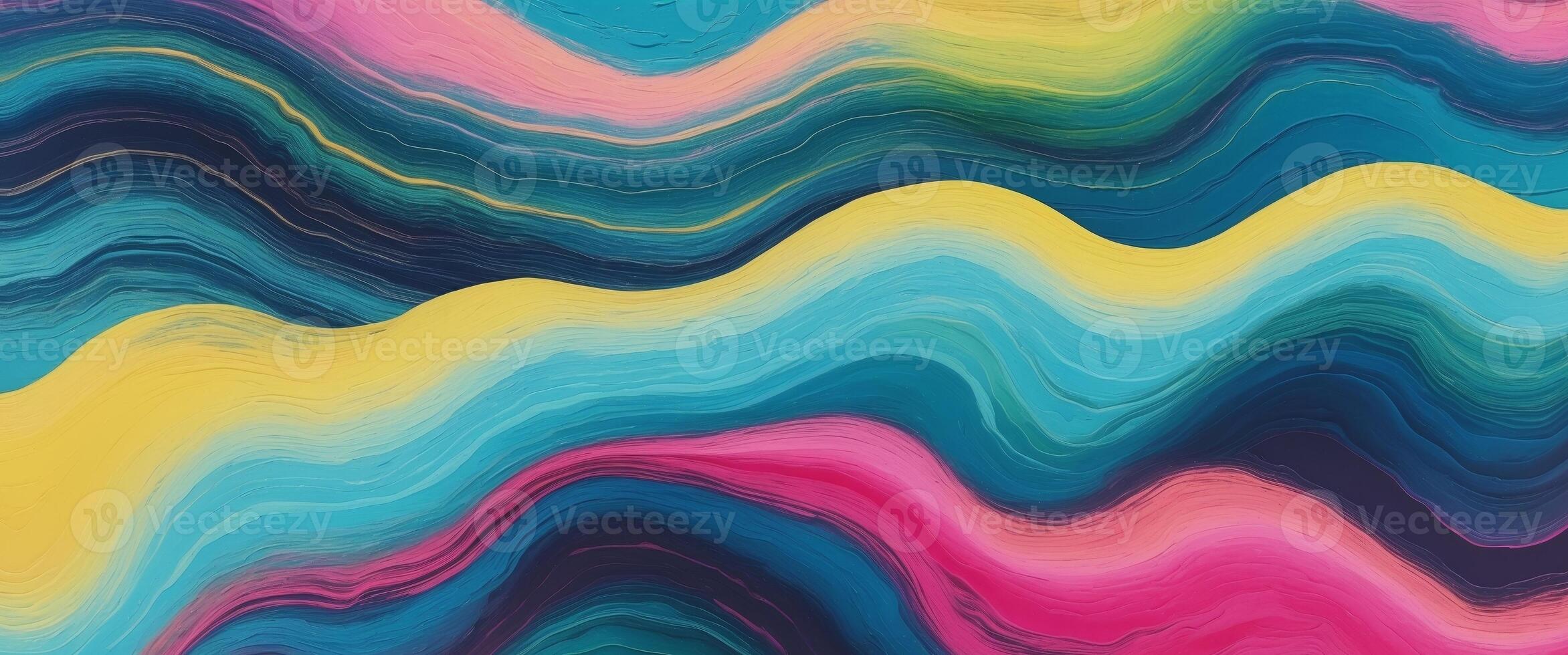 Colorful abstract wavy layered background design. photo