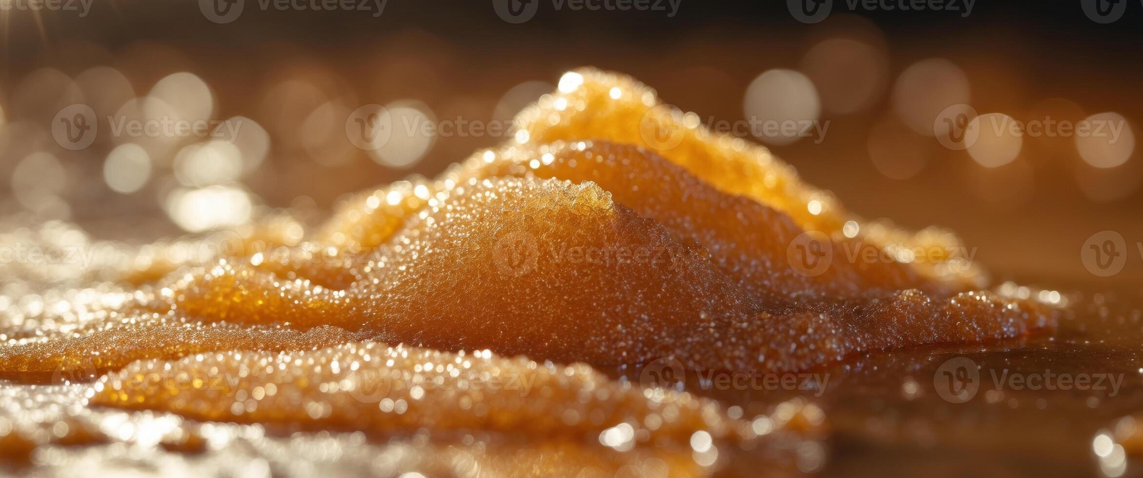 A pile of orange sugar on a table photo