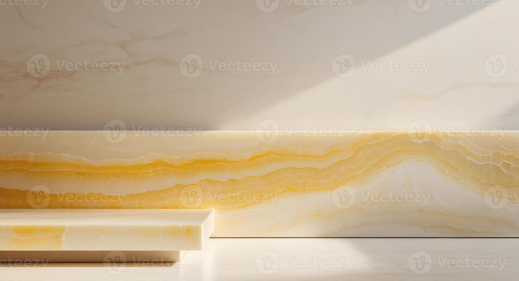 Smooth surface of polished yellow onyx stone creating a beautiful background for various design purposes. photo