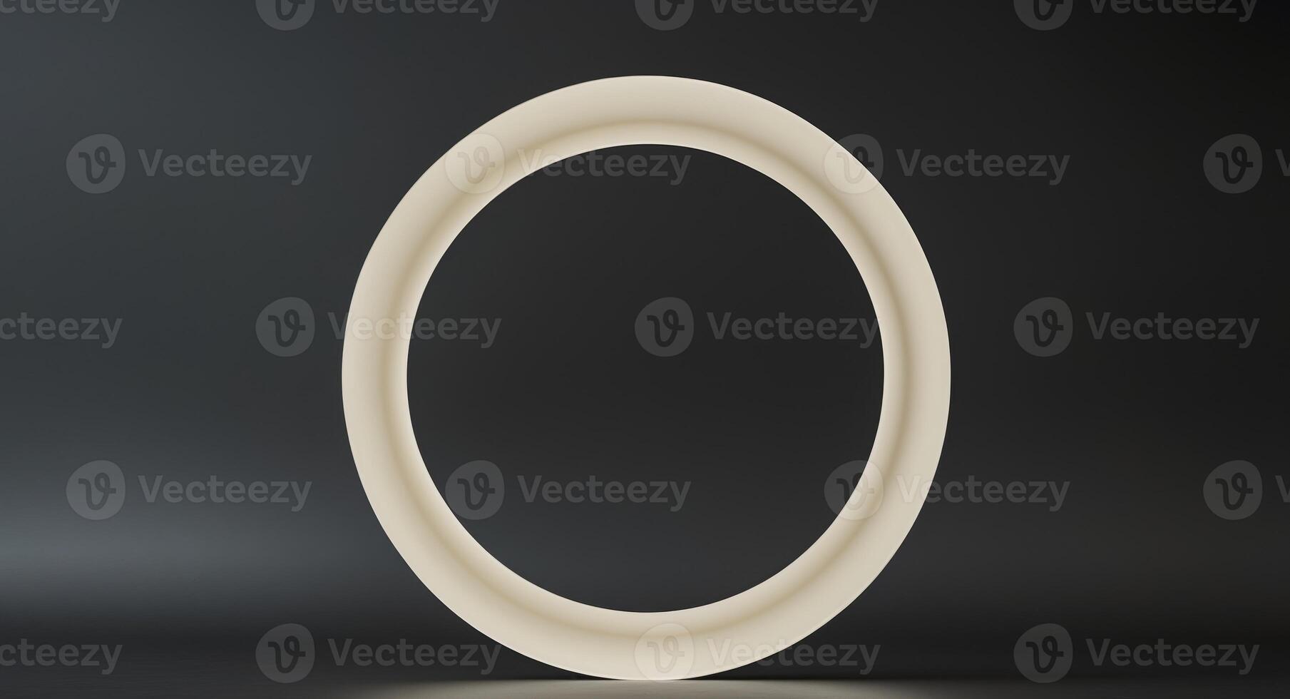Light circle creates a mesmerizing illusion on a dark background in a creative visual art display photo