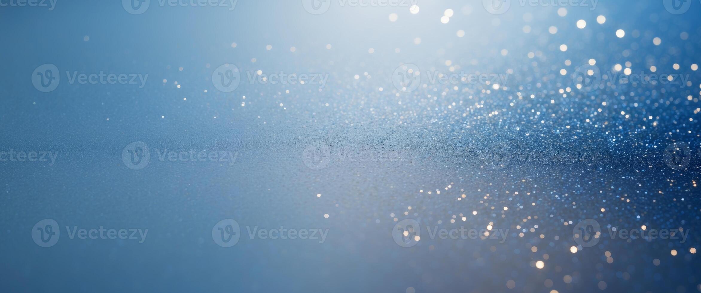 Abstract blue light background with water droplets and light photo