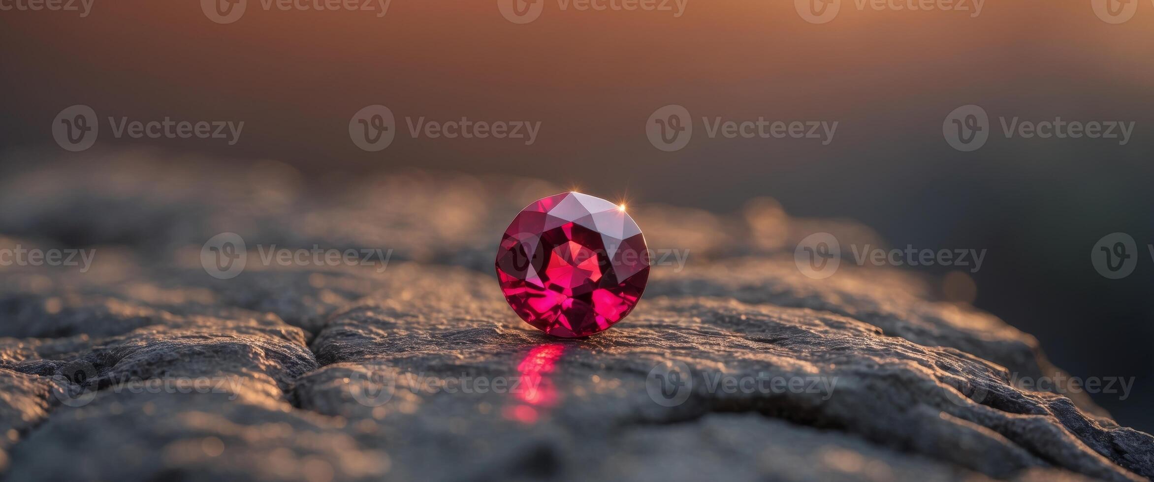A red diamond on a rock photo