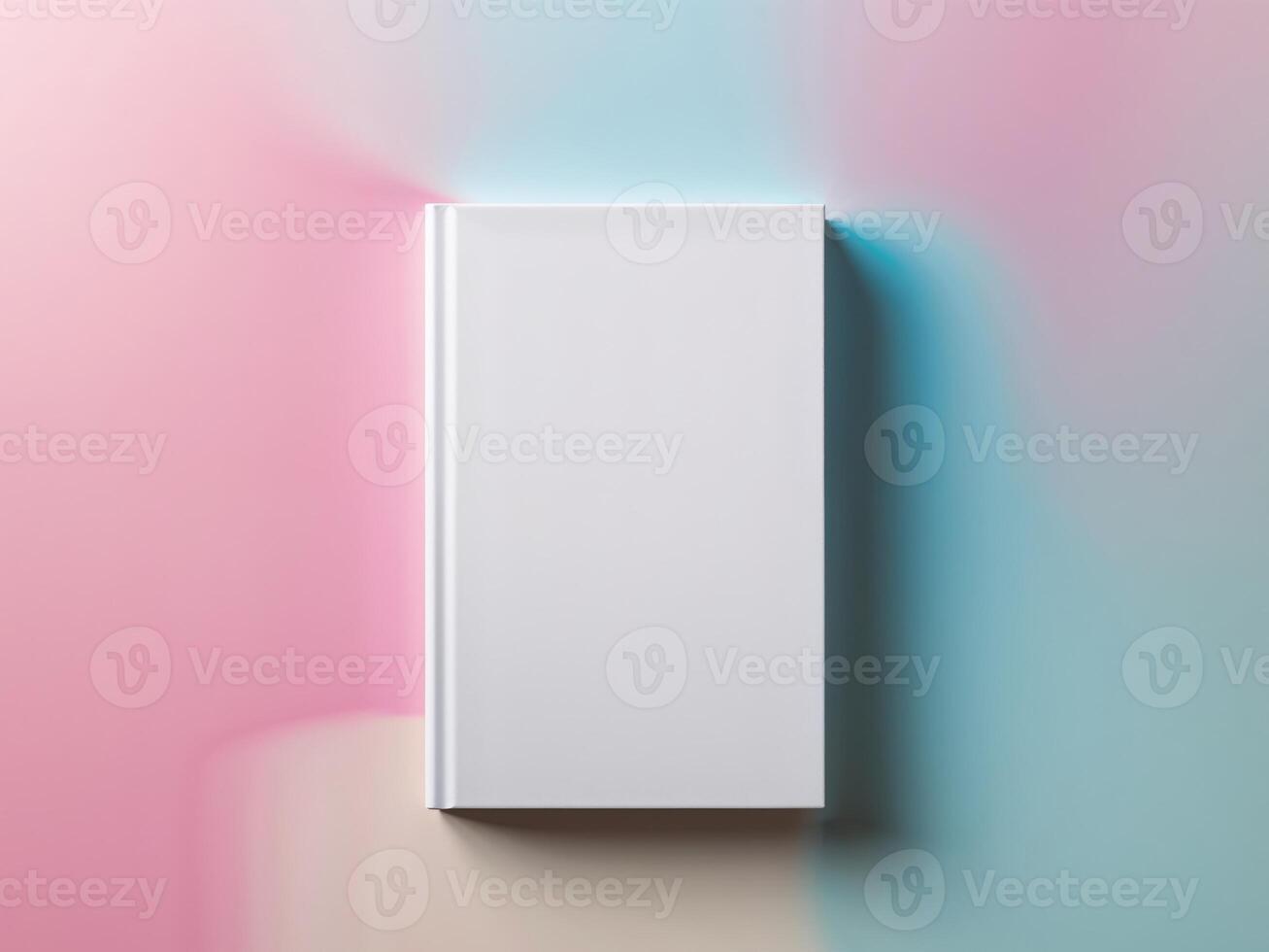 Blank book on a colorful background photo