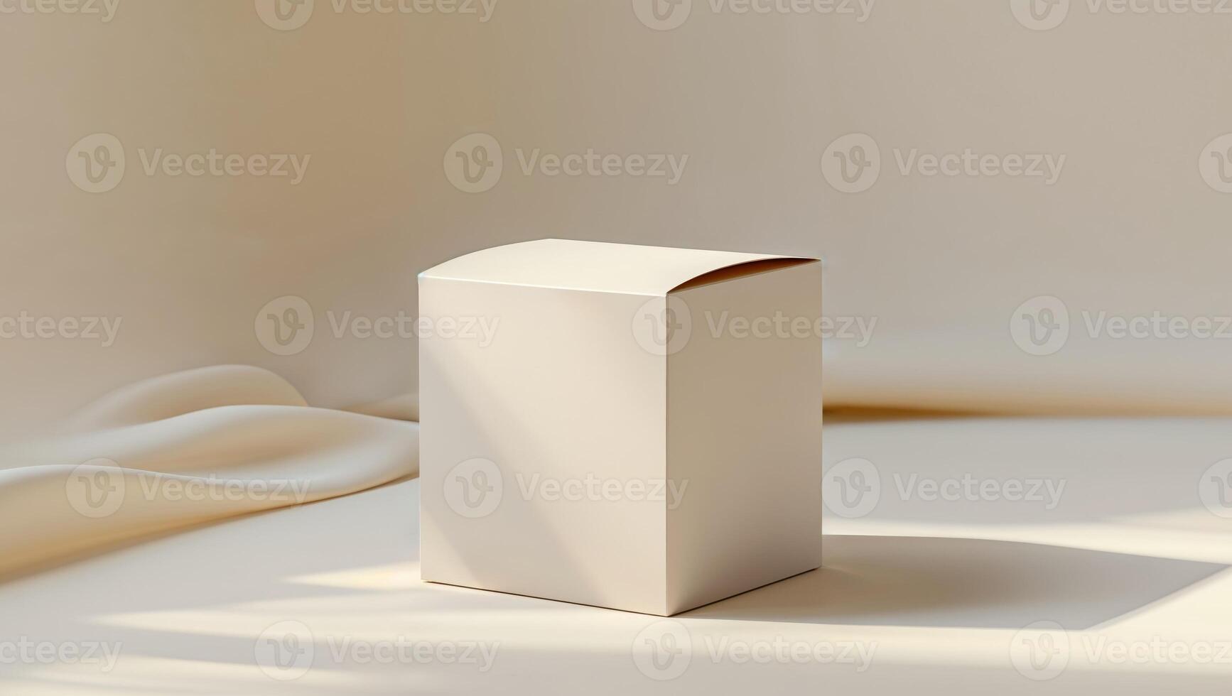 White box with a window on a white background photo