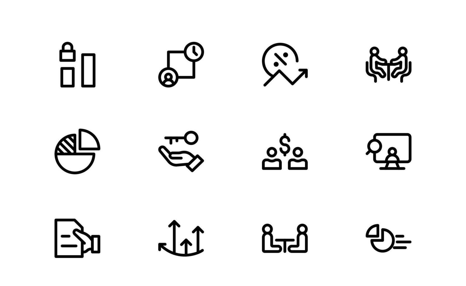 Professional ESOP Icon Bundle vector