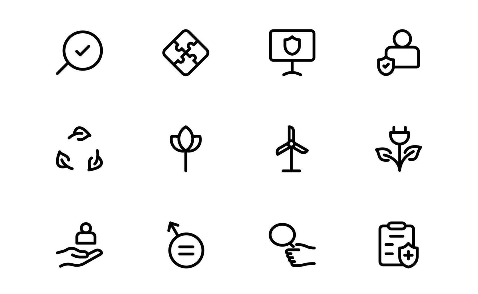 Comprehensive ESG Icon bundle Collection vector