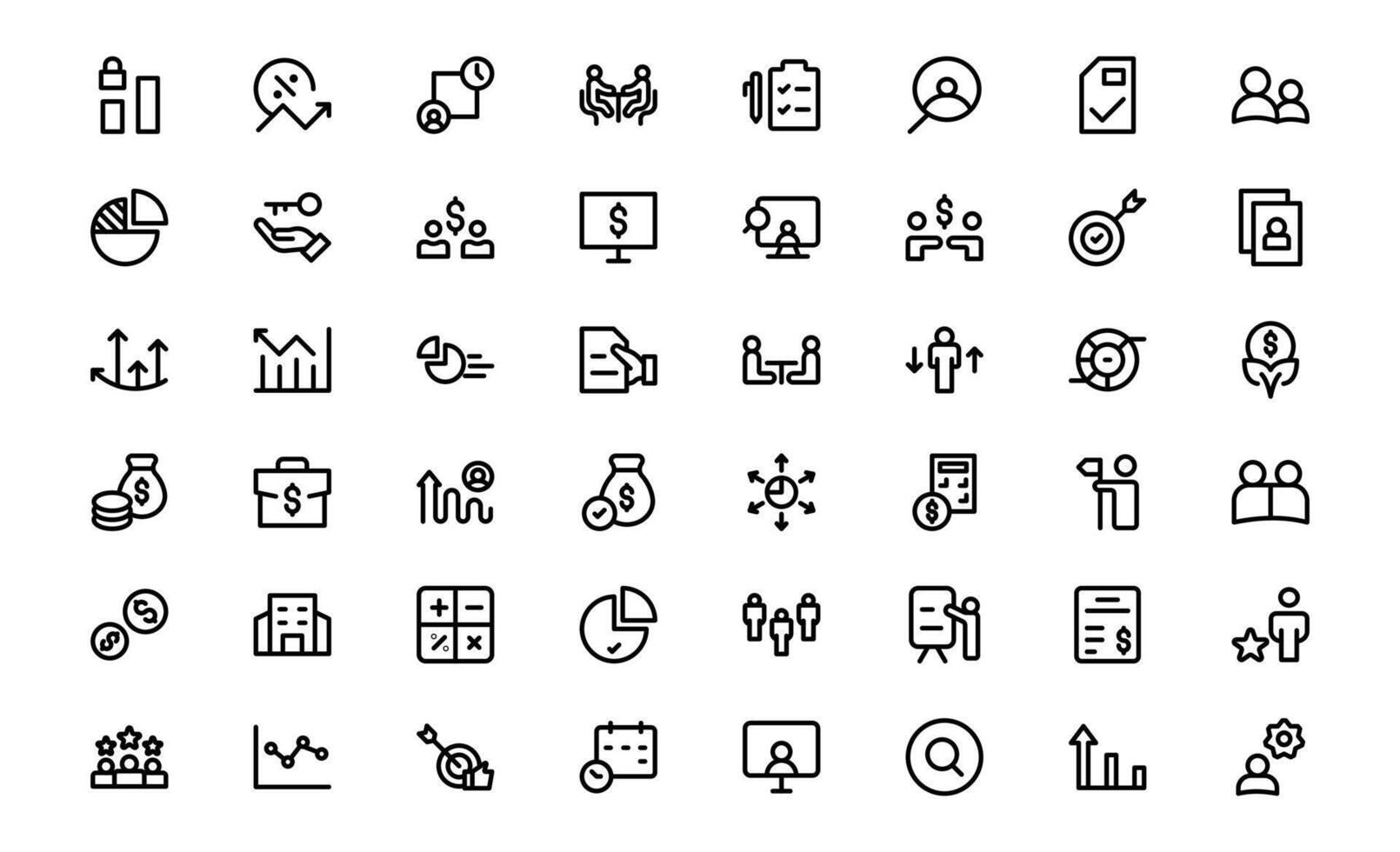 Professional ESOP Icons - Scalable and Versatile Graphics for Equity Plans vector