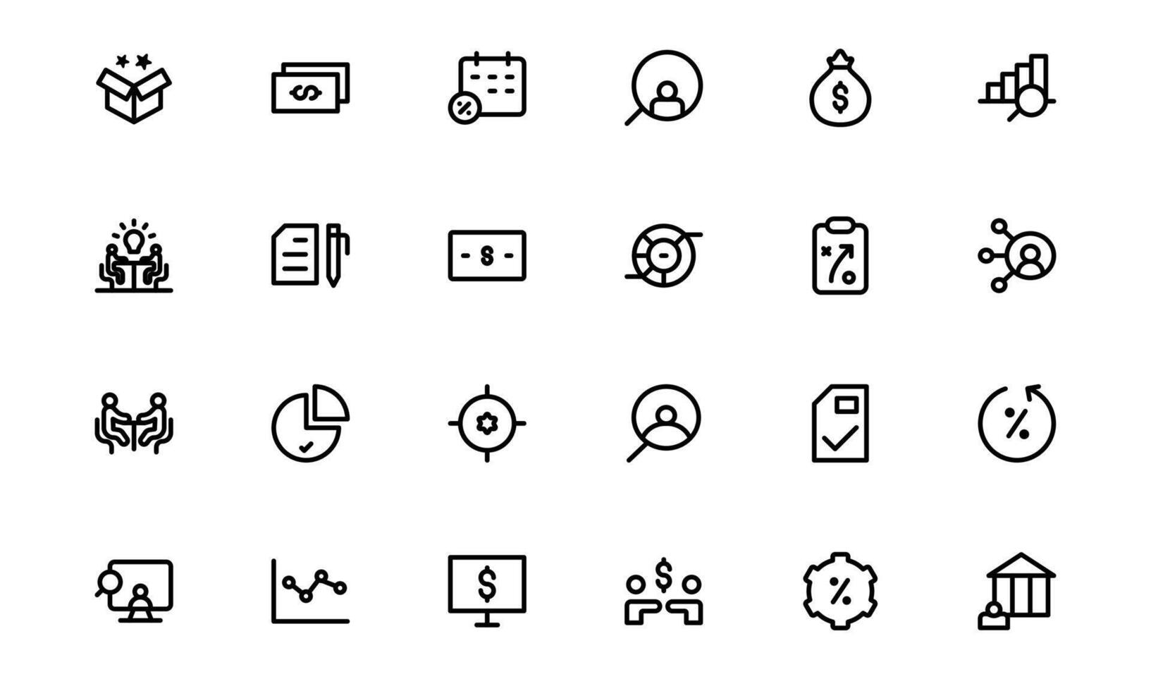 Professional ESOP Icon Set vector