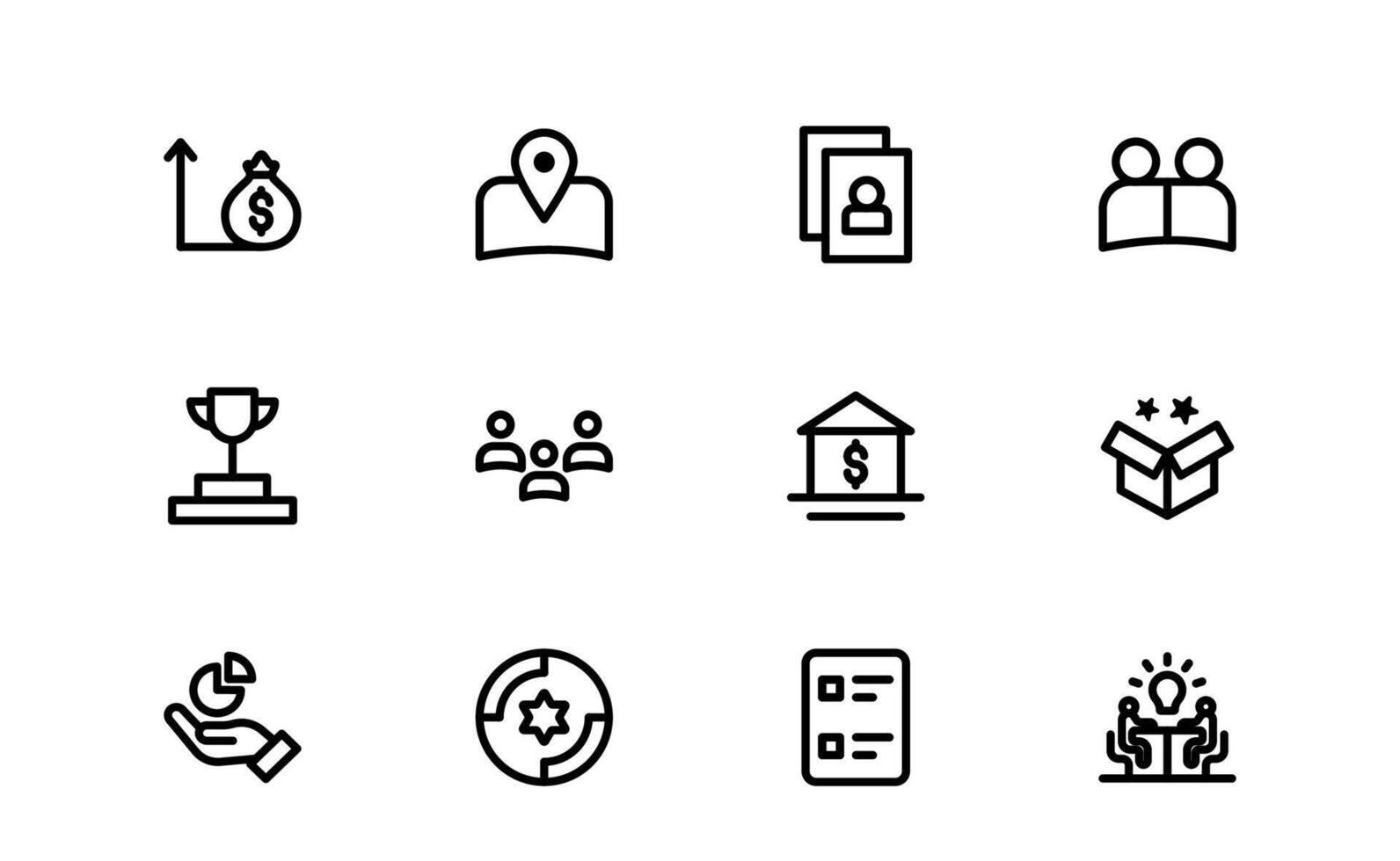 Professional ESOP Icons - Scalable vector