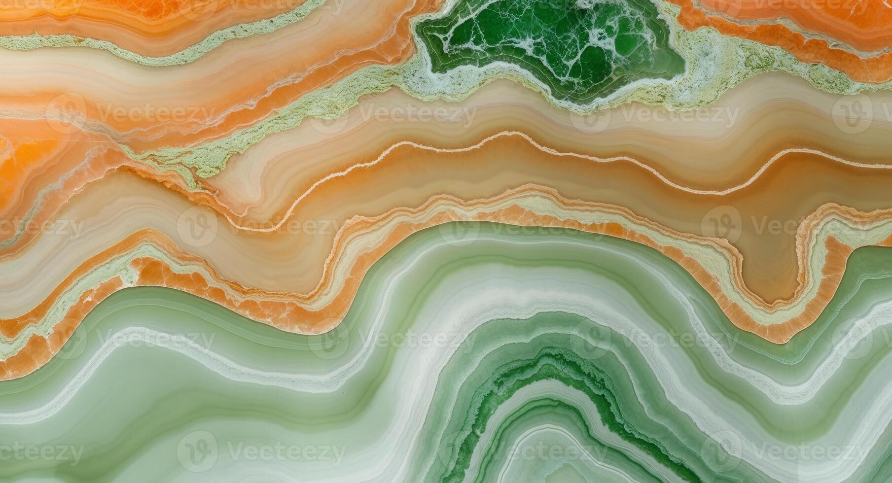Orange and green onyx marble texture background for design projects. photo