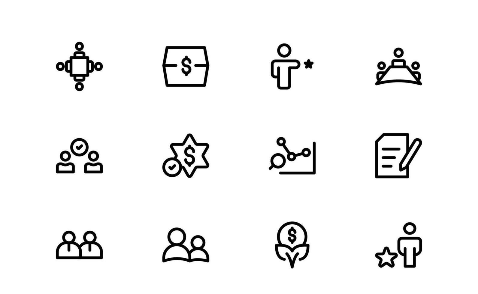Professional ESOP Icons bundle up vector