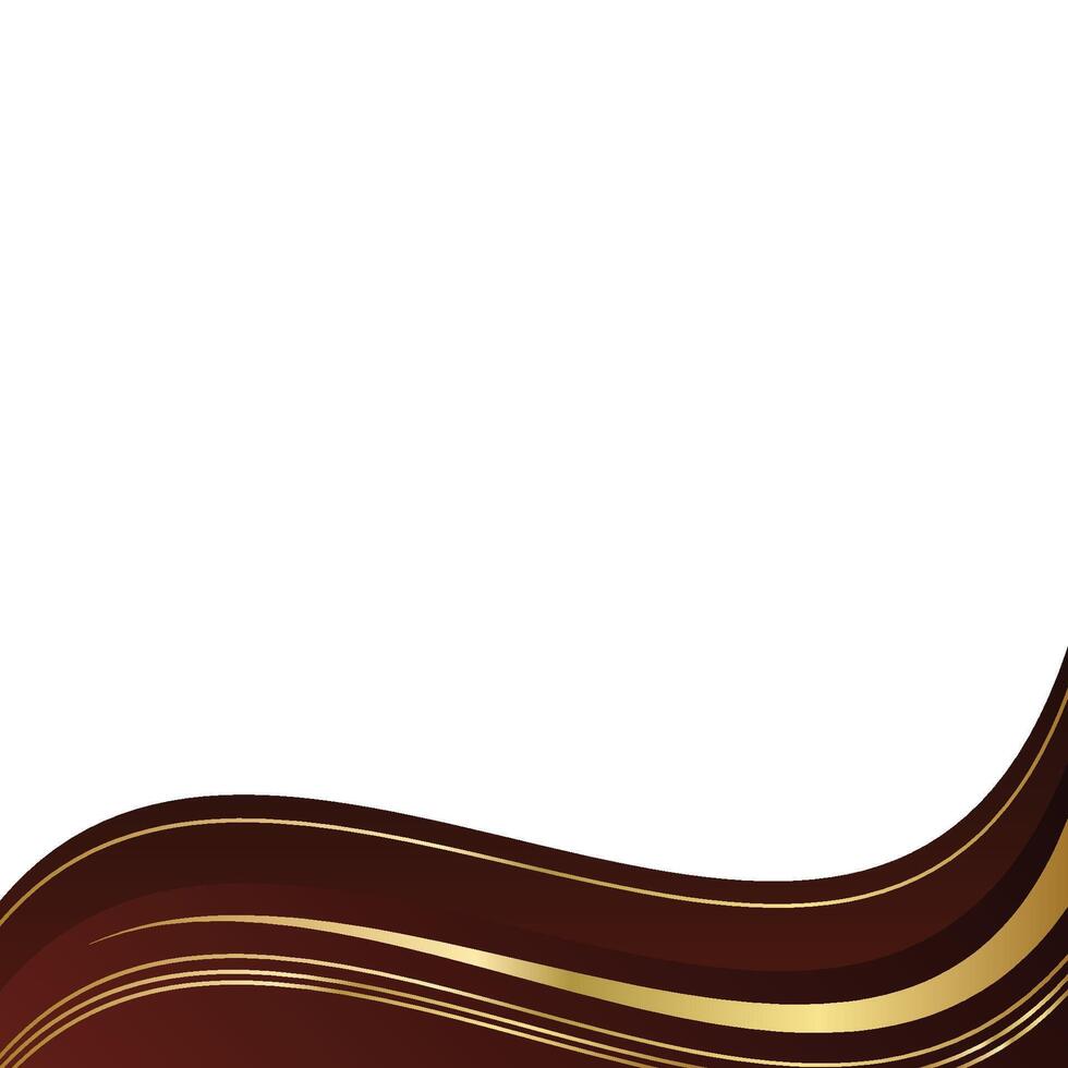 Luxury Brown and Gold Frame Element vector