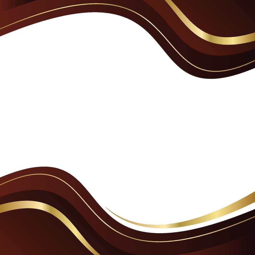 Ornate Golden Wave Border for Elegant Design vector