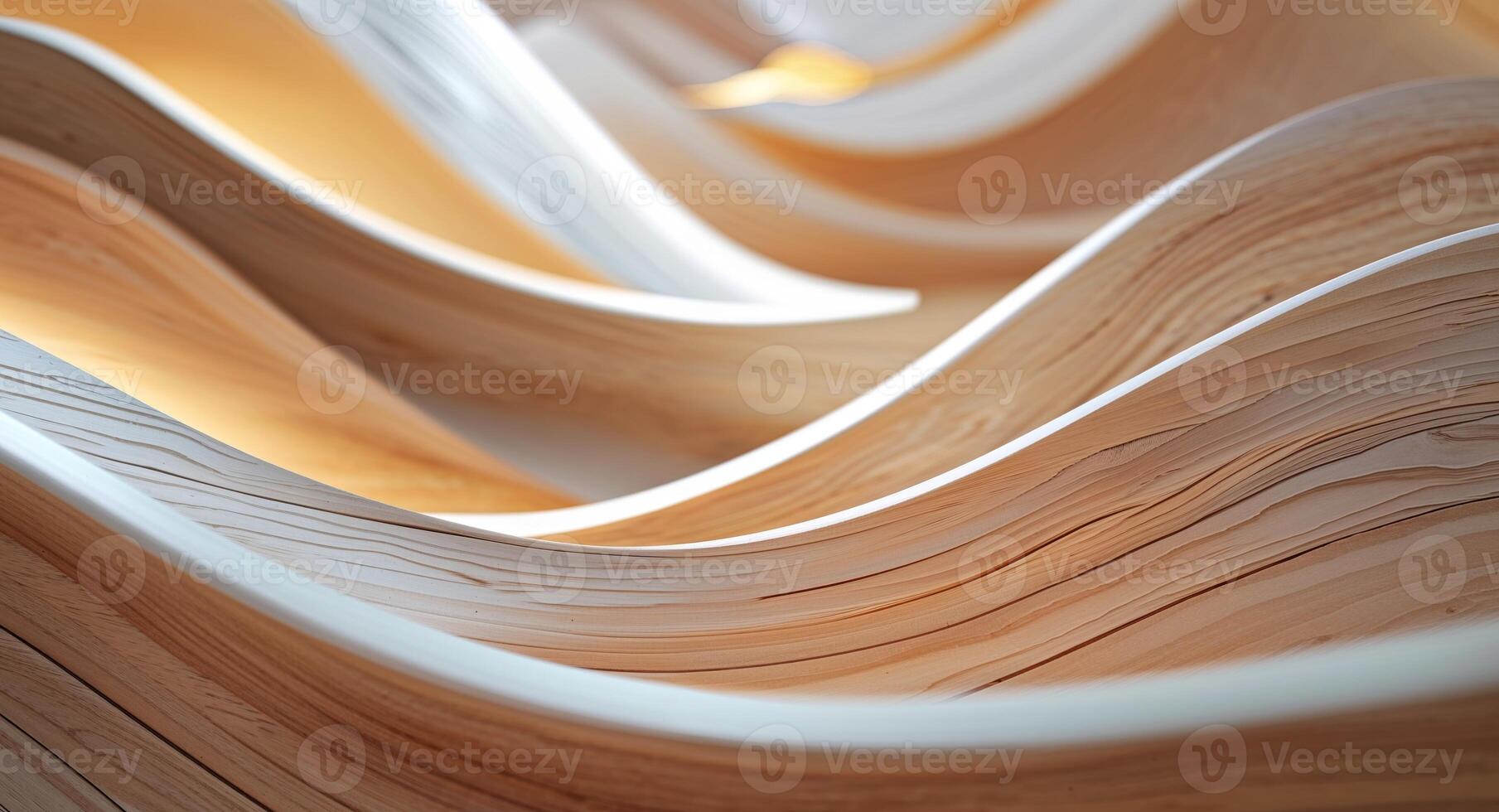 A close up of a wooden wave pattern photo