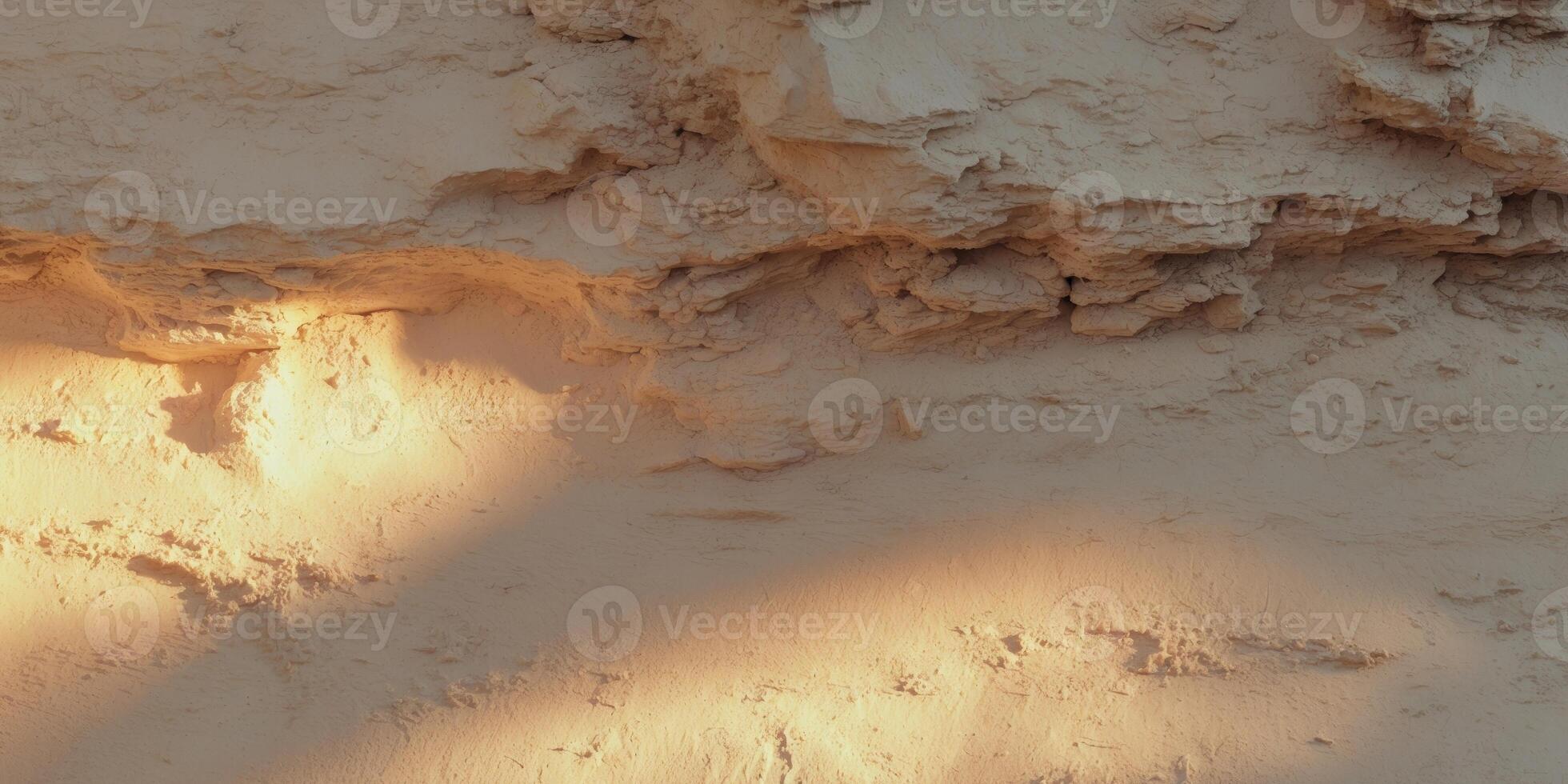 A man is standing on a wall with a sun shining on him photo