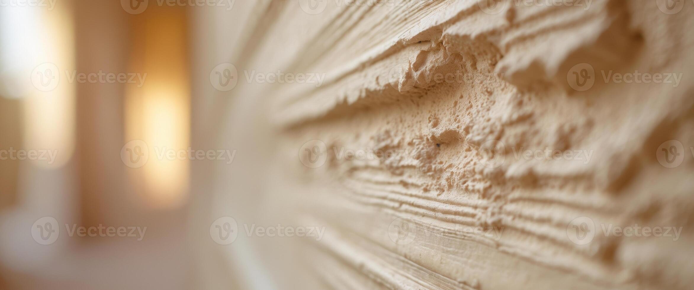 Exploring the intricate textures of Venetian plaster with natural side lighting effects photo