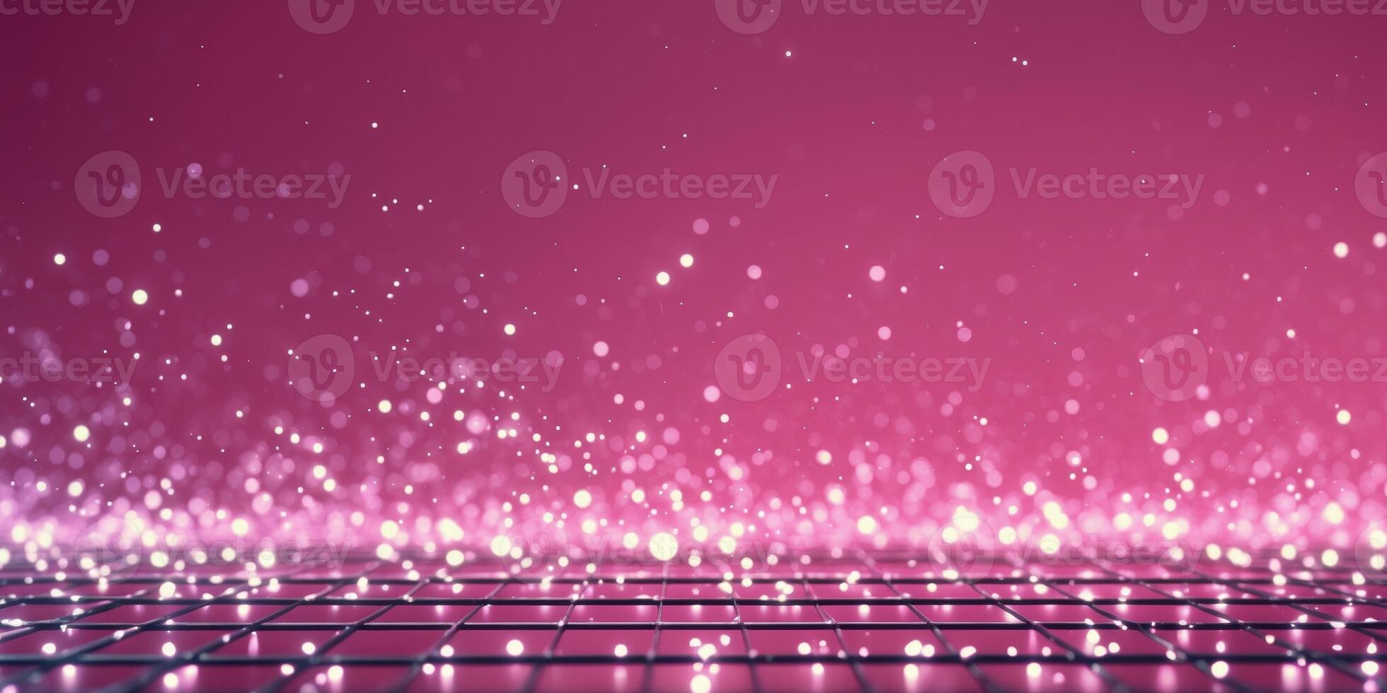 Abstract pink background with lights and sparkles photo