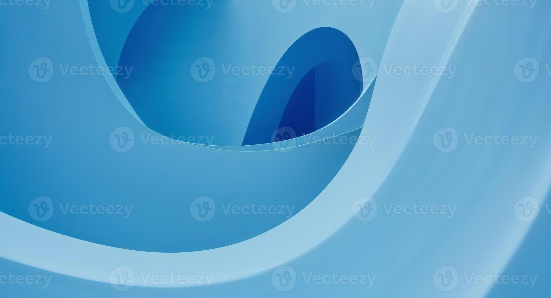 Blue Background with Smooth Curved Lines. photo