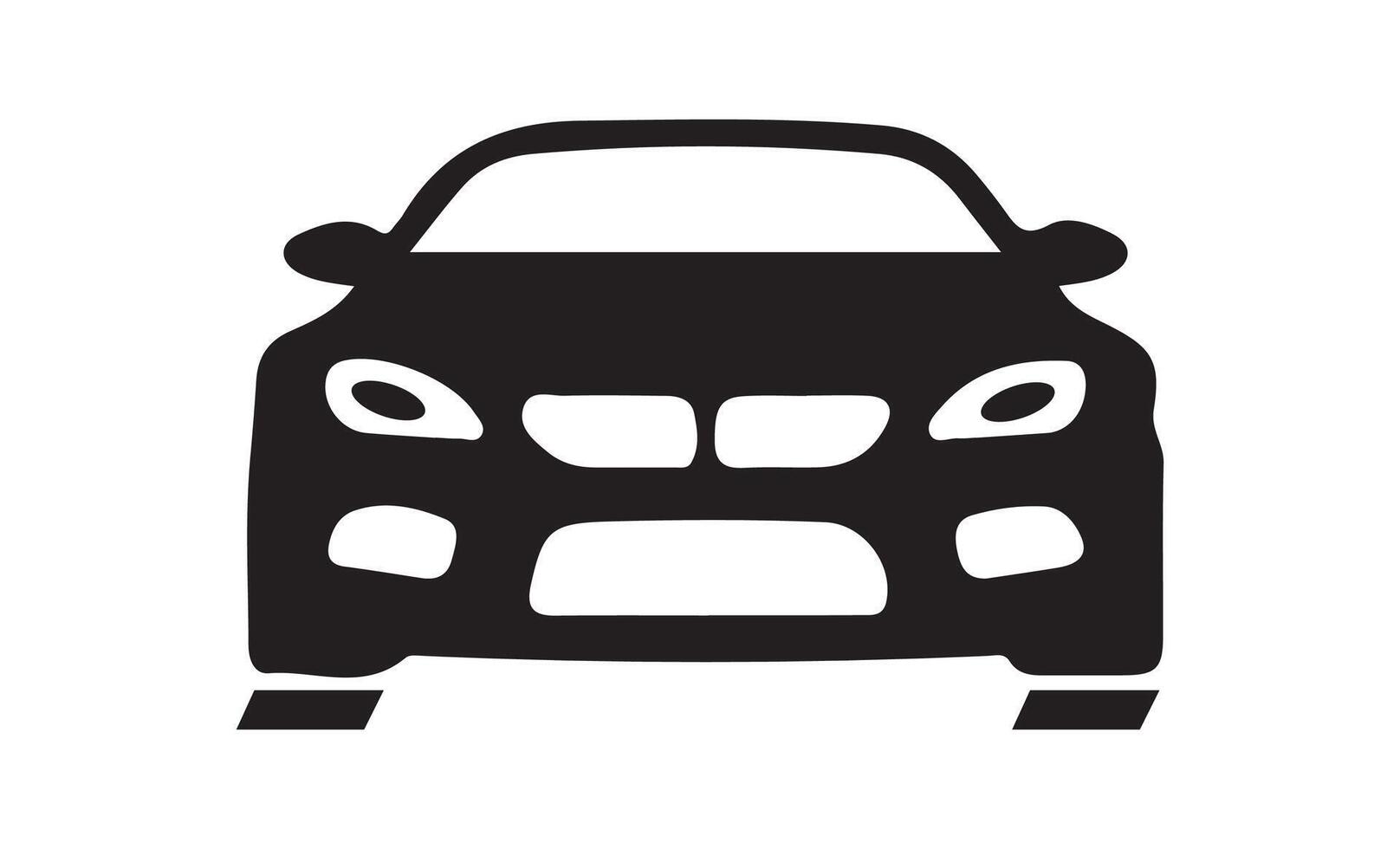 Black car icon isolated on white vector