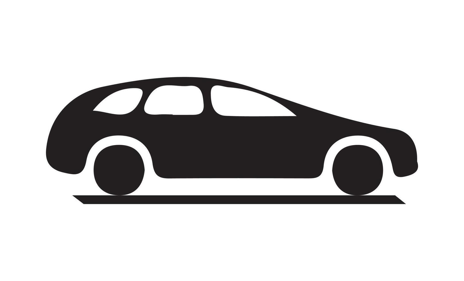 Car icon, isolated. Flat design. vector