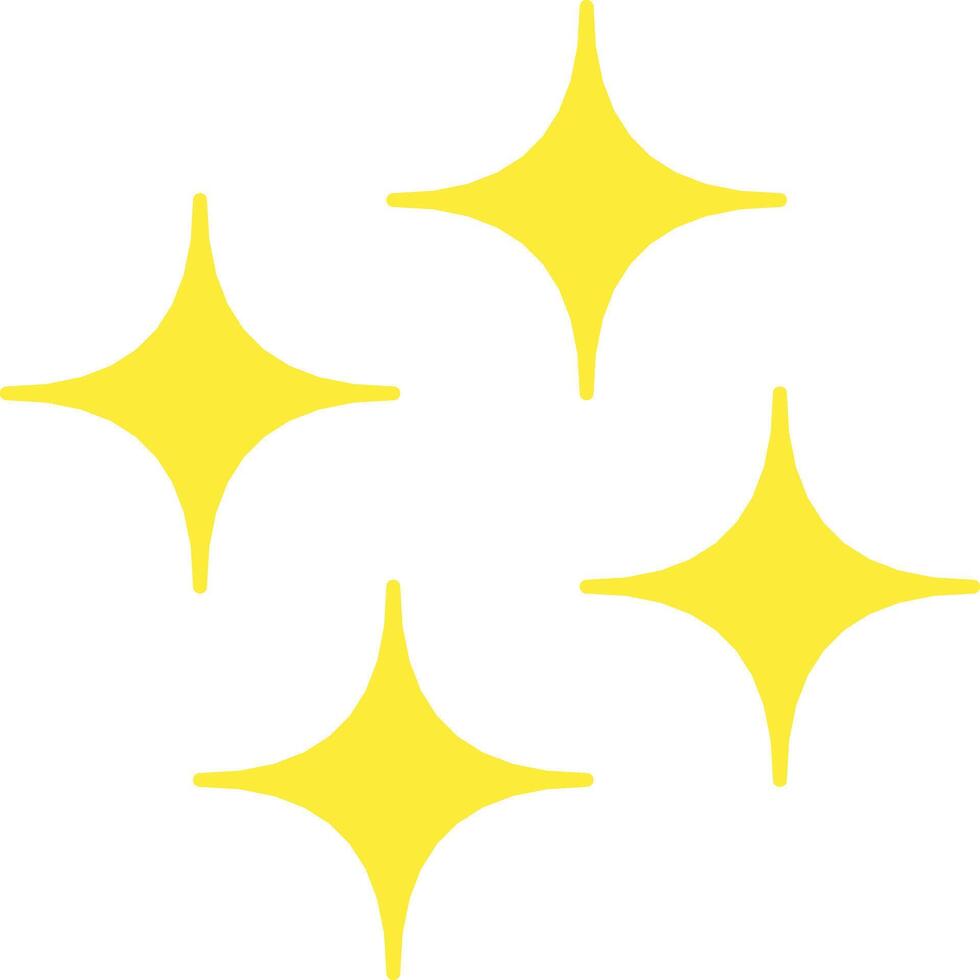 Bright Yellow Sparkles on White Background for Celebrations and Decorative Designs vector