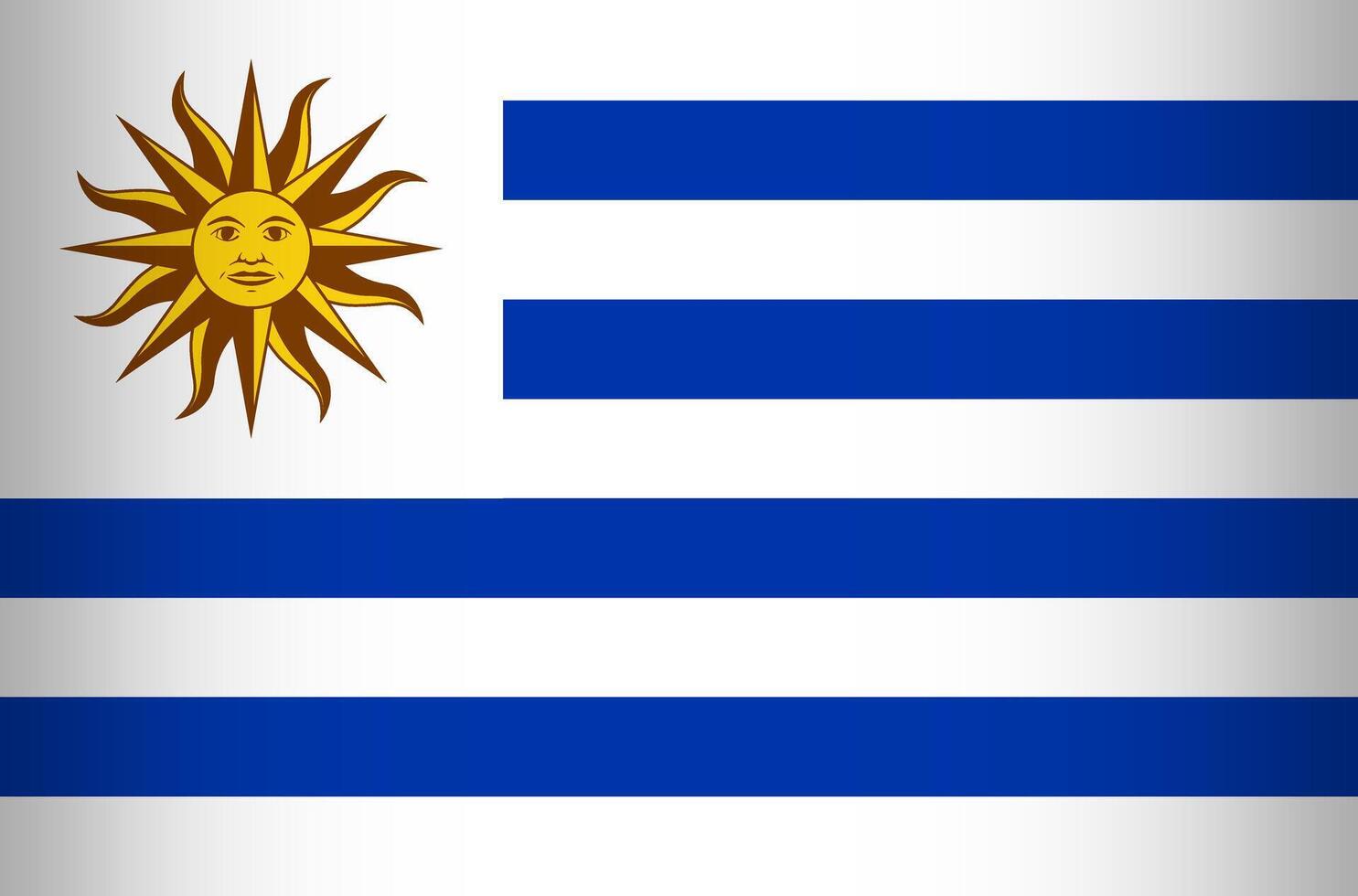 National Flag of the Eastern Republic of Uruguay vector