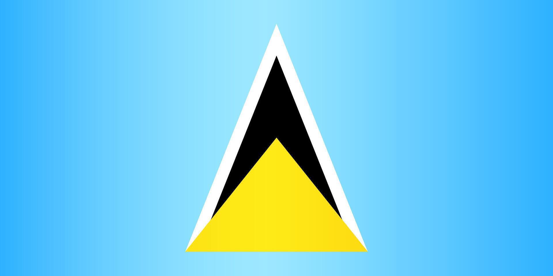 National Flag of Saint Lucia vector