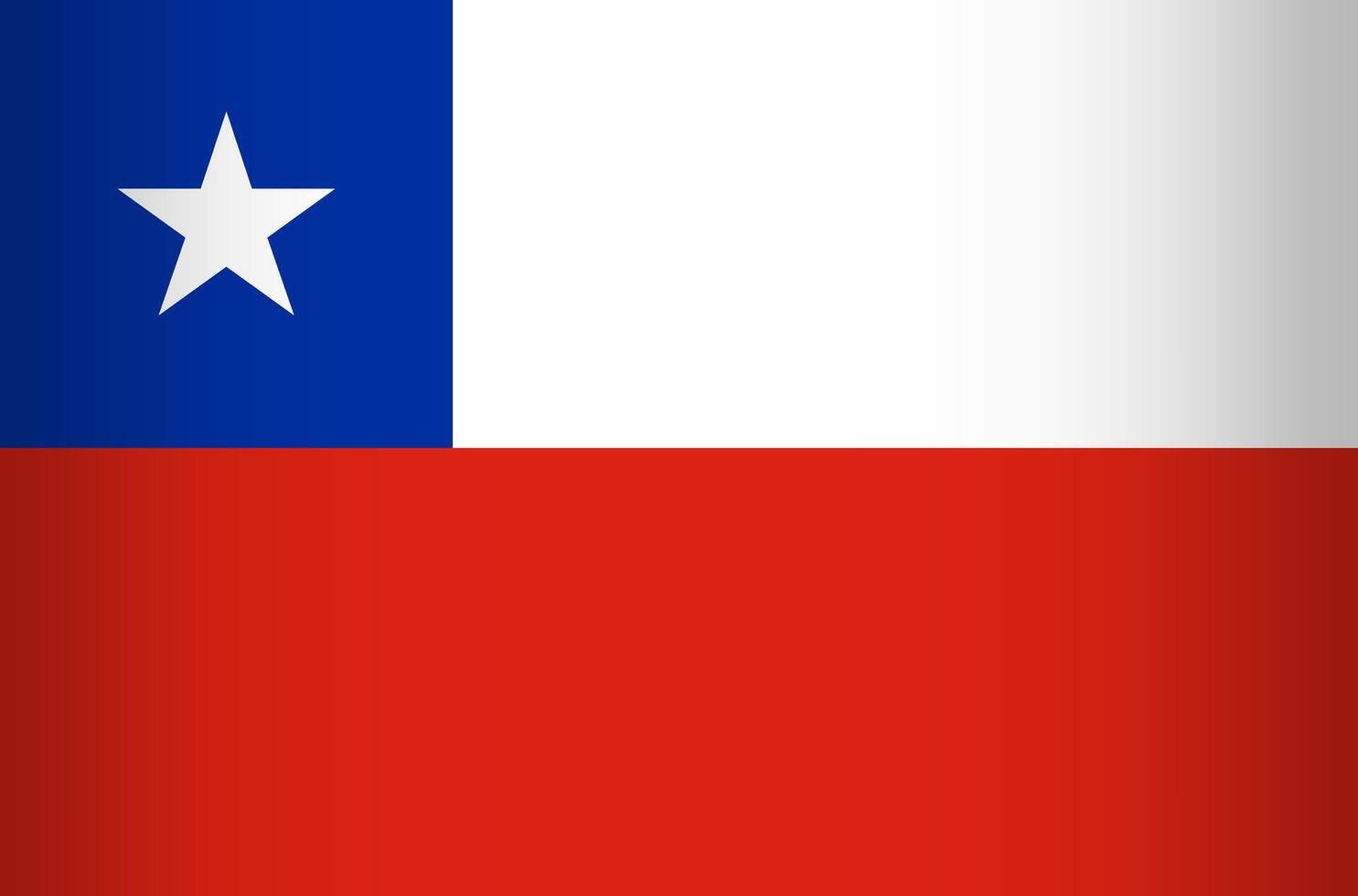 National Flag of the Republic of Chile vector