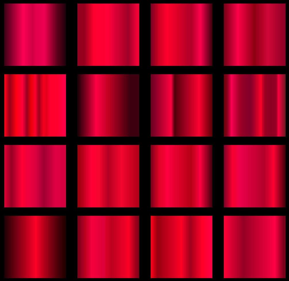 set of pink shiny metallic gradients. Metallic gradient effects for the design of texts and bulletin boards, infographics. Metallic flag. EPS 10 . vector