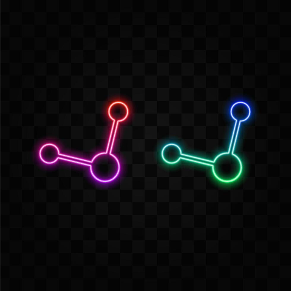 Share Line Icon Illustration Isolated. neon style. vector