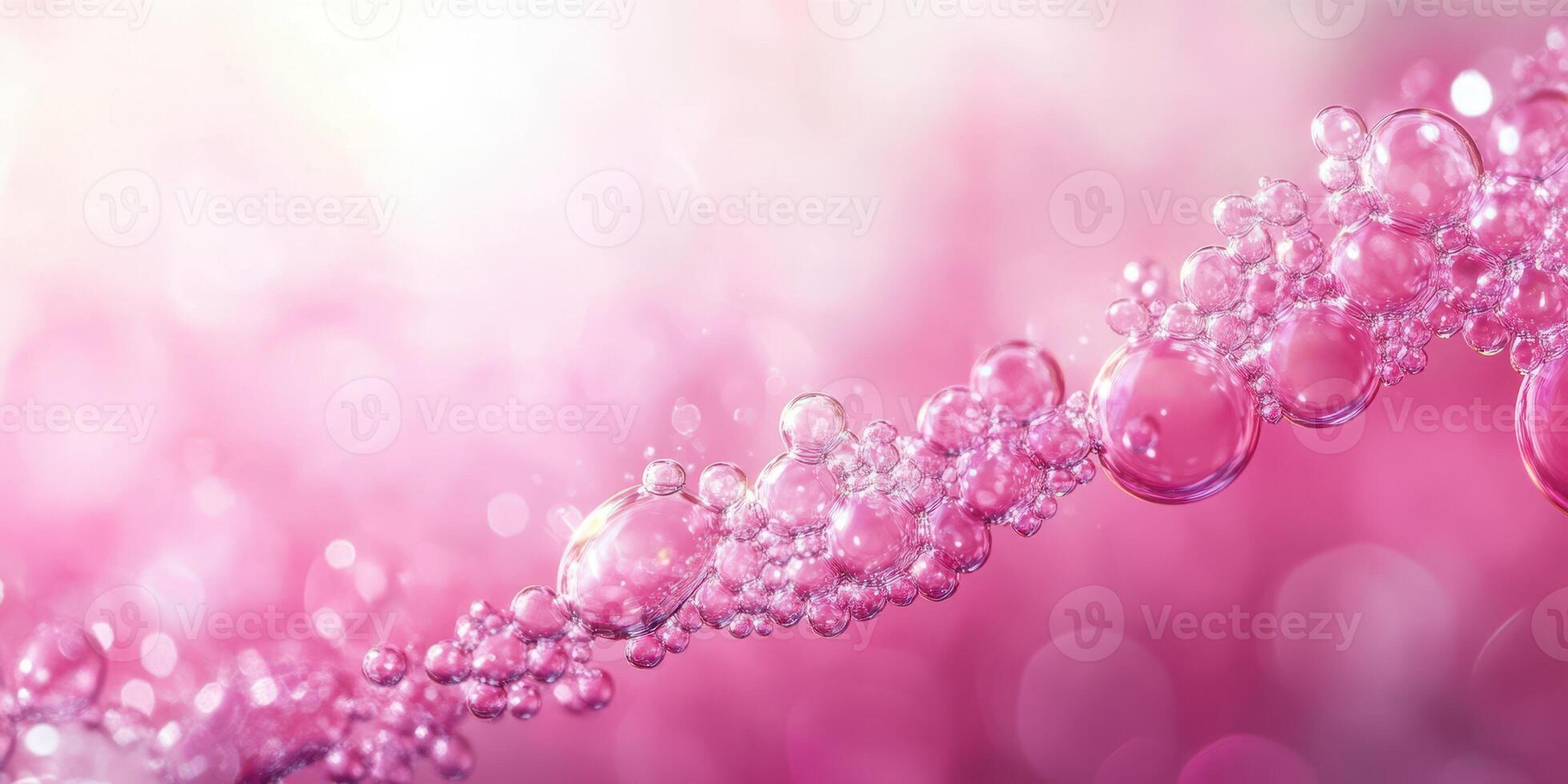 Bubbles floating on a shimmering pink background create a dreamy, whimsical atmosphere during a soft-lit afternoon photo