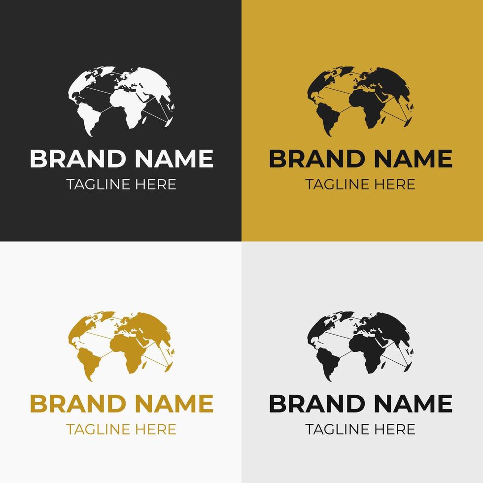 Group of Some Creative Modern Business Logo Design Templates. vector