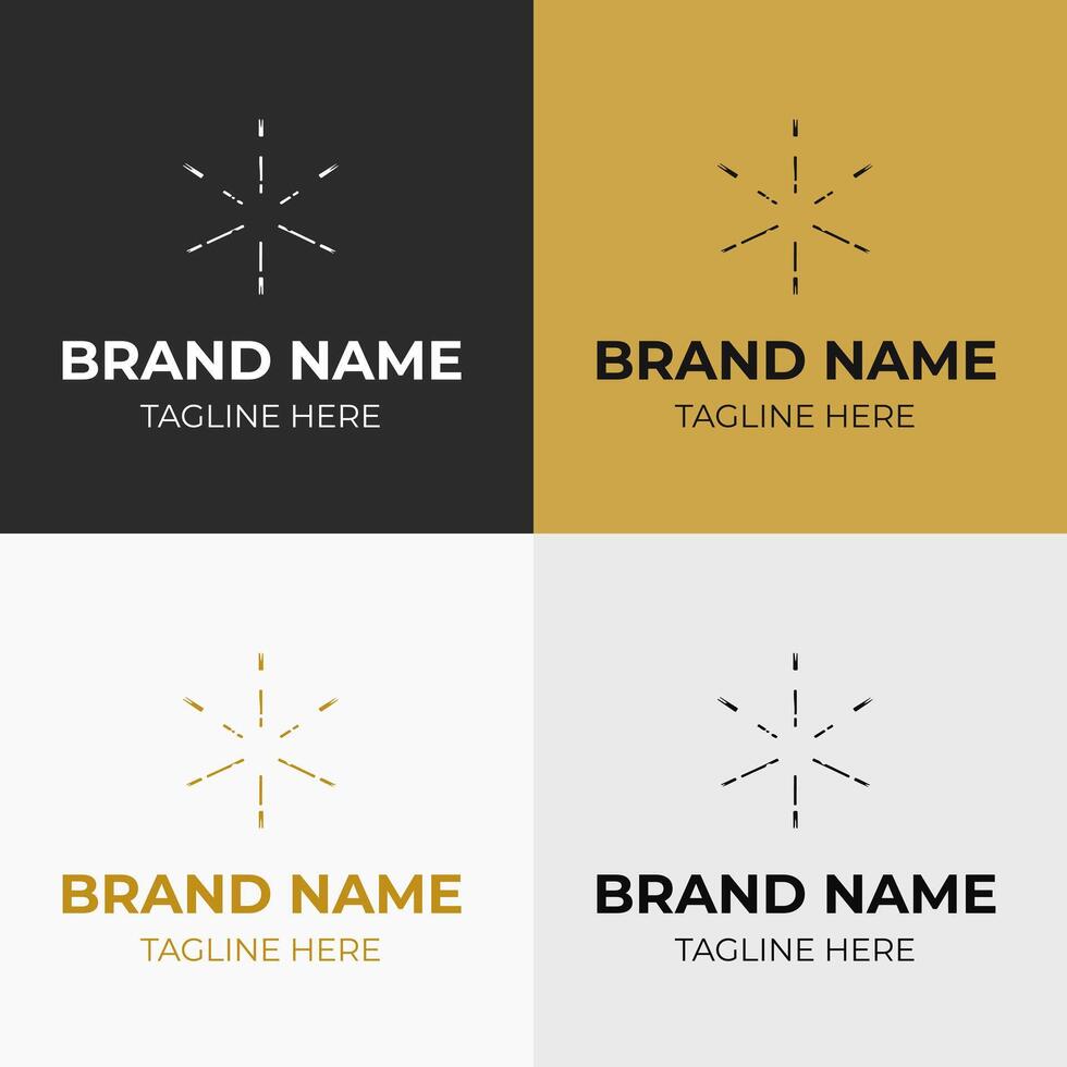 Set of Some Creative Modern Awesome Logo Design Templates. vector