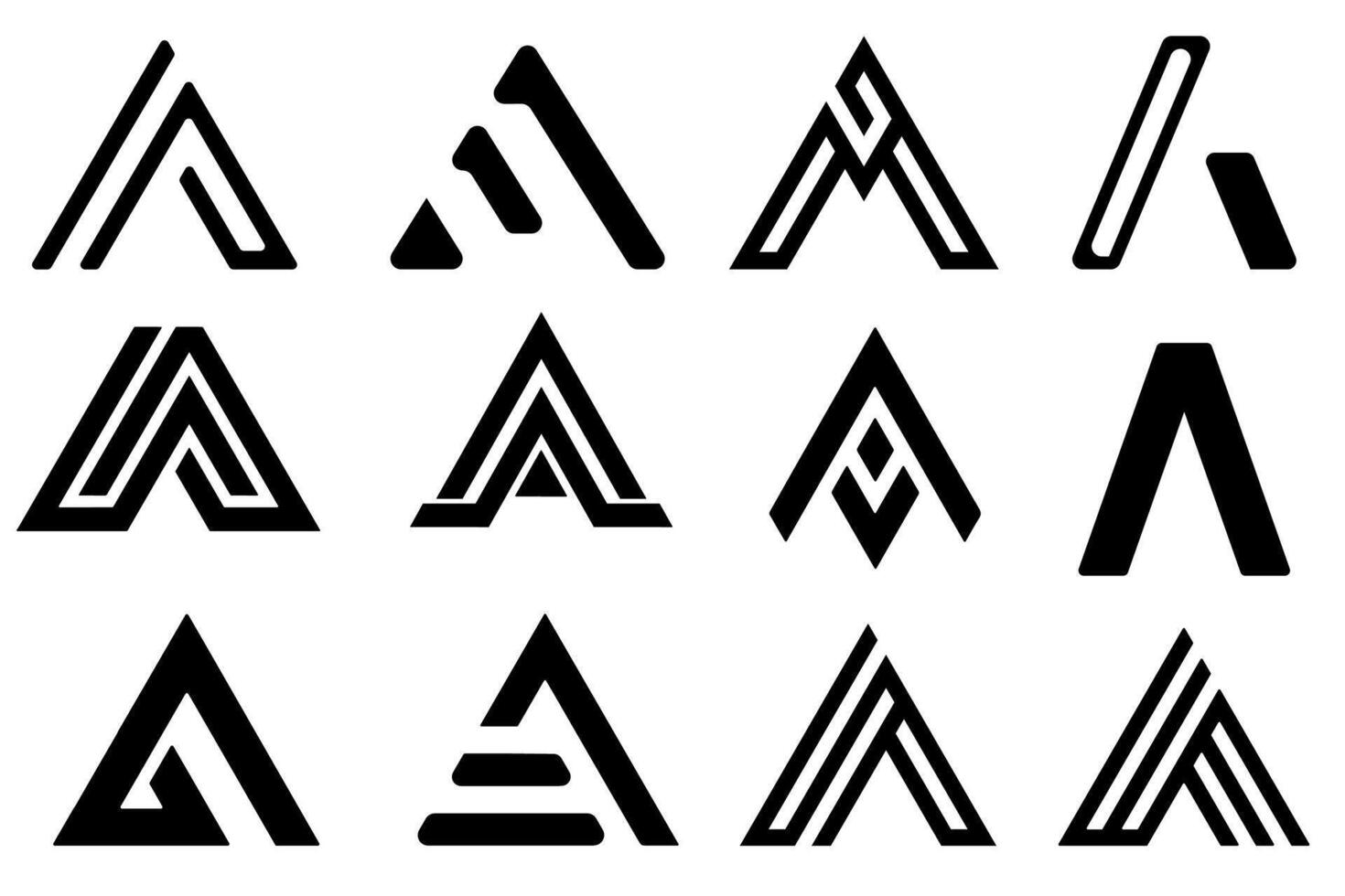 Letter A logo design. icons for business vector
