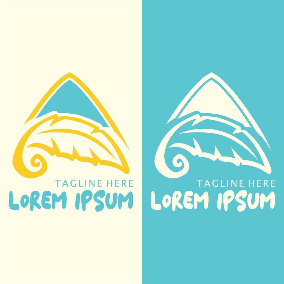 Nature Inn logo design with house and leaf symbols vector